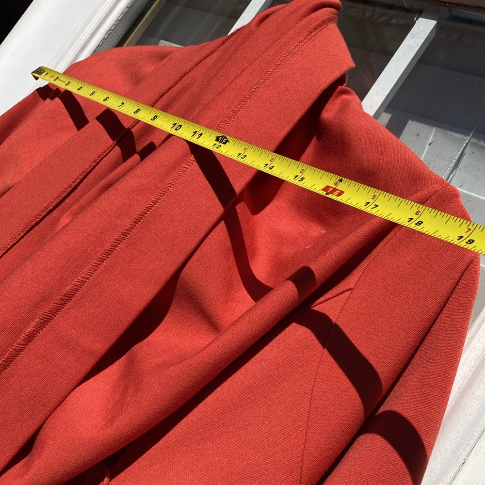 Jacket With Dramatic Collar Sz L - image 7